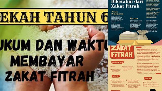 Hukum Membayar Zakat Fitrah