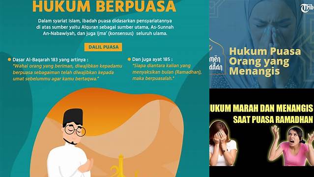 Hukum Menangis Saat Puasa