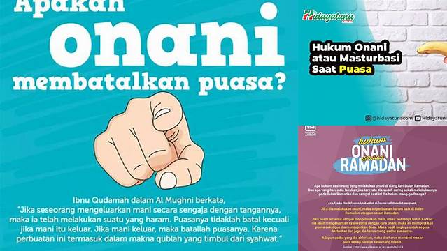 Temukan 9 Hal Penting tentang hukum onani bulan puasa agar suci saat idul fitri