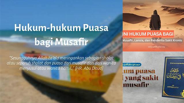 Hukum Puasa Bagi Musafir