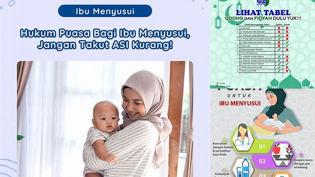 Hukum Puasa Ibu Menyusui