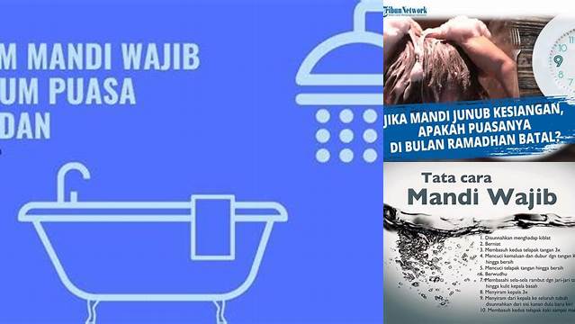 Hukum Puasa Sebelum Mandi Wajib