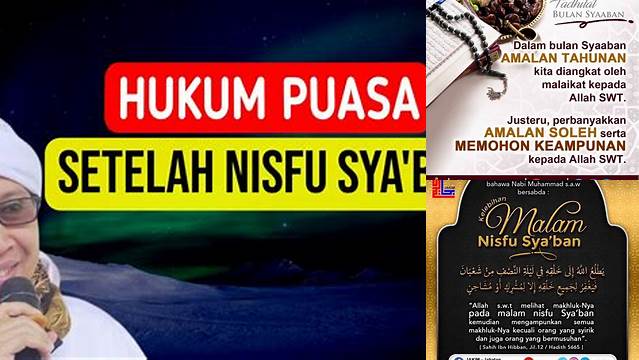 Hukum Puasa Setelah Nisfu Sya Ban