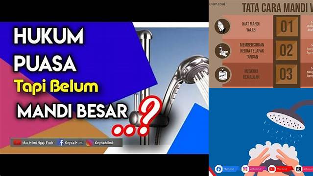 Hukum Puasa Tapi Belum Mandi Wajib