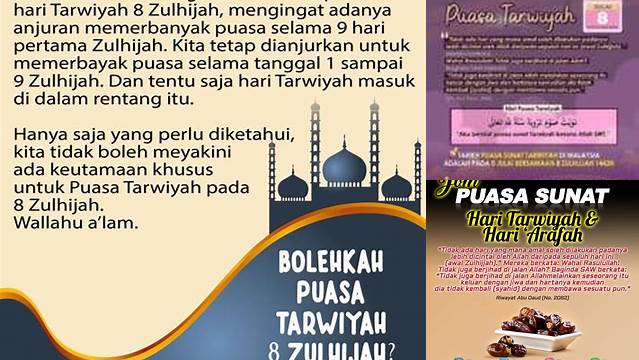 Hukum Puasa Tarwiyah