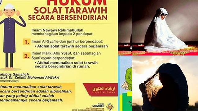 Hukum Shalat Tarawih Sendiri Bagi Wanita