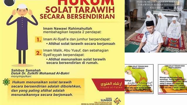 Temukan 10 Hal Penting tentang hukum solat tarawih di rumah untuk Sambut Idul Fitri