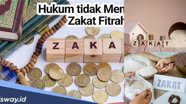 Hukum Tidak Membayar Zakat Fitrah