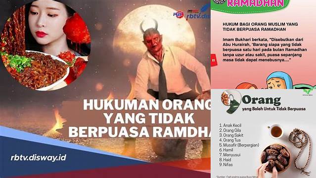 Ketahui 8 Hal Penting tentang hukuman orang tidak puasa ramadhan menjelang idul fitri, fidyah, qadha & konsekuensi