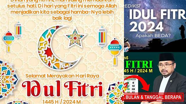 Idul Fitri 2024 Berapa Hari Lagi