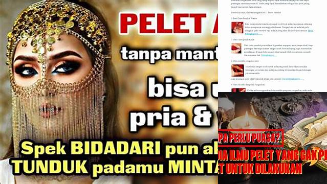 Ilmu Pelet Tanpa Puasa Dan Pantangan