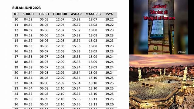 Jadwal Sholat Di Makkah