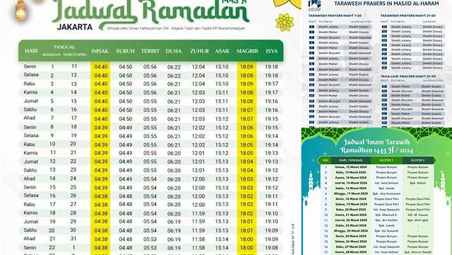 Jadwal Tarawih Hari Ini