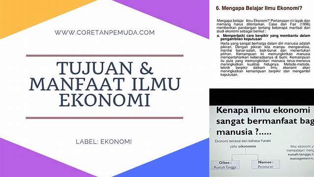 Temukan Manfaat Mempelajari Ekonomi yang Jarang Diketahui