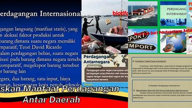 Temukan Manfaat Perdagangan Antar Daerah yang Jarang Diketahui yang Perlu Anda Ketahui