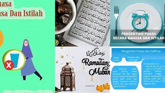 Jelaskan Pengertian Puasa Menurut Istilah Syara