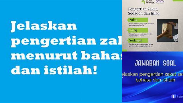 Jelaskan Pengertian Zakat