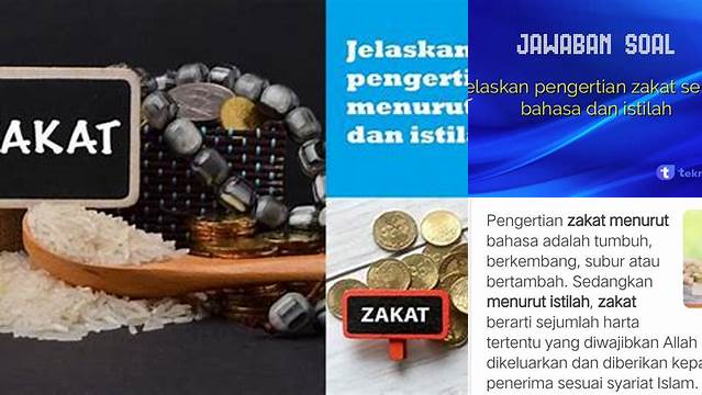 Jelaskan Pengertian Zakat Secara Istilah