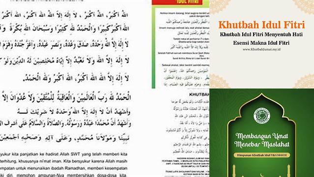 Judul Khutbah Idul Fitri