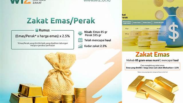 Kadar Zakat Emas Dan Perak