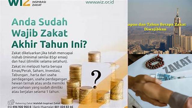 Kapan Dan Tahun Berapa Zakat Diwajibkan