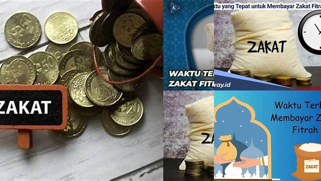 Kapan Membayar Zakat Fitrah