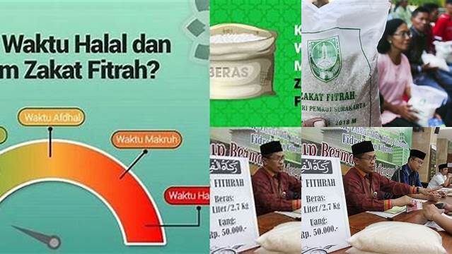 Kapan Mengeluarkan Zakat Fitrah