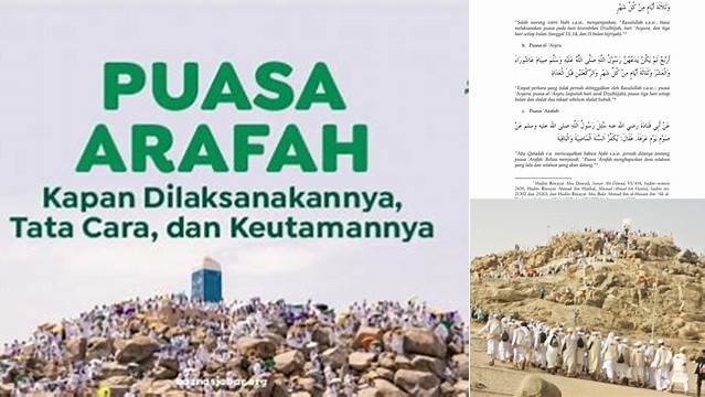 Kapan Puasa Arafah Dilaksanakan
