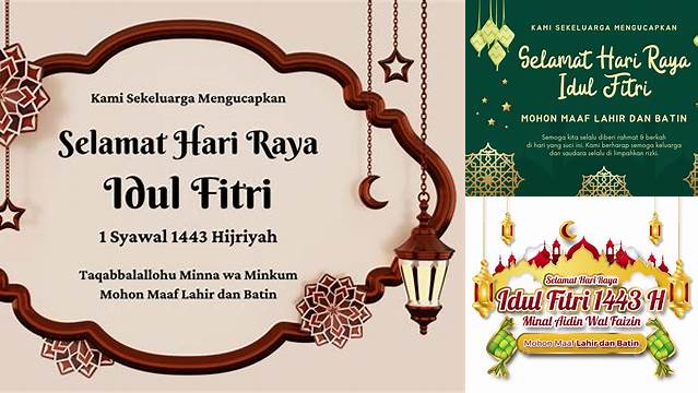 Kartu Selamat Hari Raya Idul Fitri