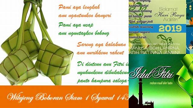 Kata Kata Idul Fitri Bahasa Sunda