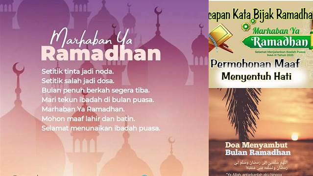 10 Hal Penting tentang kata2 menyambut ramadhan menjelang idul fitri penuh makna