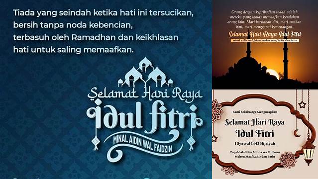 Kata2 Selamat Hari Raya Idul Fitri