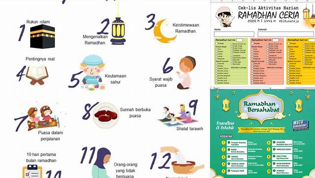 Ketahui 9 Hal Penting tentang kegiatan harian di bulan ramadhan untuk sambut Idul Fitri penuh makna