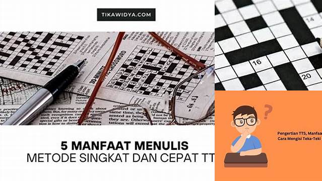 Temukan Manfaat Teka-teki Silang yang Jarang Diketahui dan Anda Harus Tahu