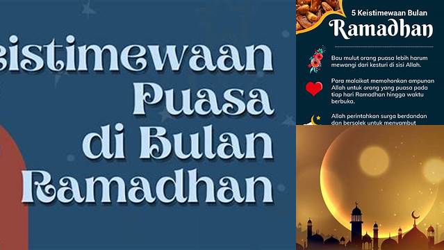 Keistimewaan Puasa Ramadhan