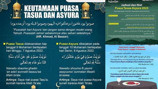 Keutamaan Puasa Tasua Dan Asyura