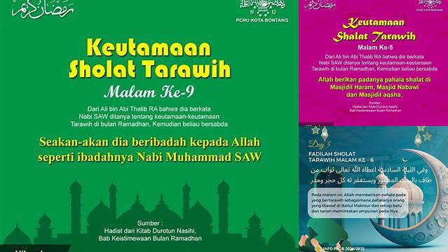 Keutamaan Shalat Tarawih Malam Ke 9