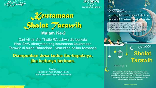 Temukan 10 Hal Penting tentang Keutamaan Tarawih Malam Ke,2 Raih Pahala Idul Fitri