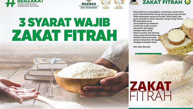 Kewajiban Zakat Fitrah