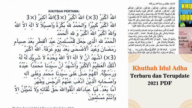 Khutbah Idul Adha Lengkap