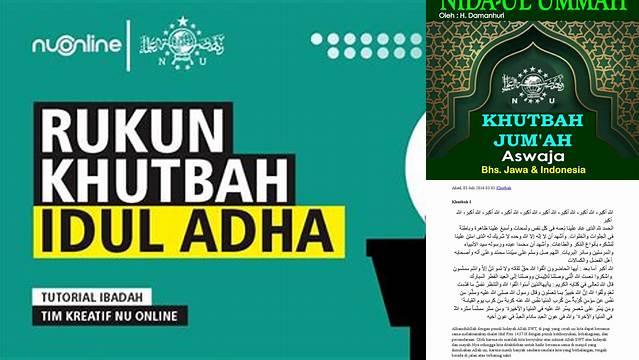 Khutbah Idul Adha Nu Online