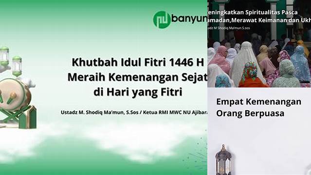 Khutbah Idul Fitri Nu Online