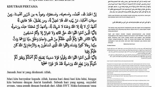 Khutbah Jumat Tentang Puasa