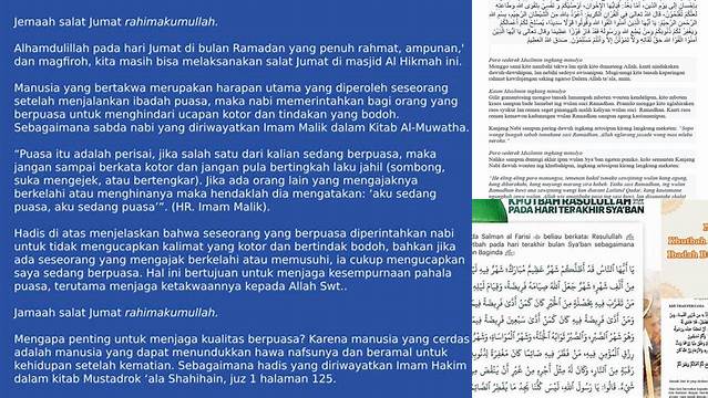 Khutbah Tentang Puasa Ramadhan