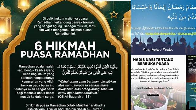 Kisah Tentang Puasa Ramadhan