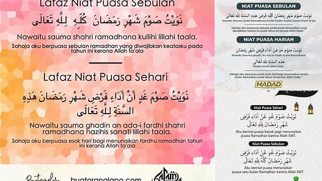 Lafaz Niat Puasa