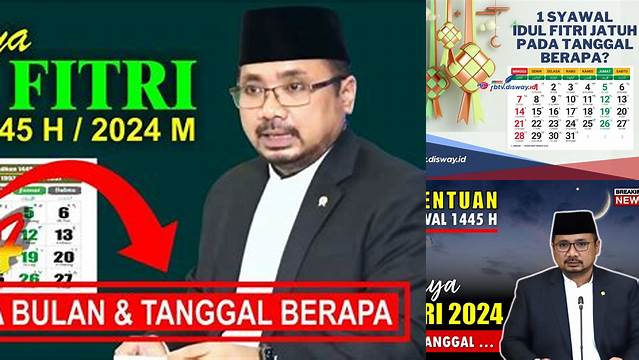 Lebaran Idul Fitri Jatuh Pada Tanggal