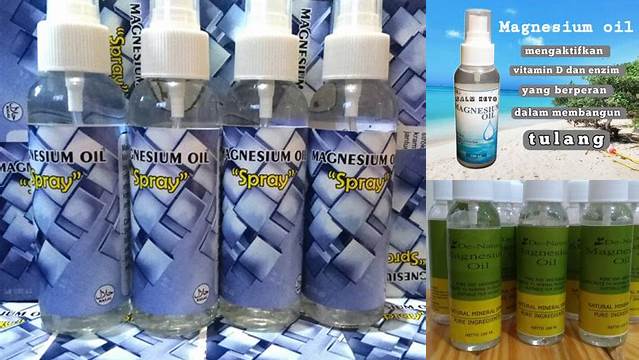 Temukan Manfaat Magnesium Oil Spray yang Jarang Diketahui