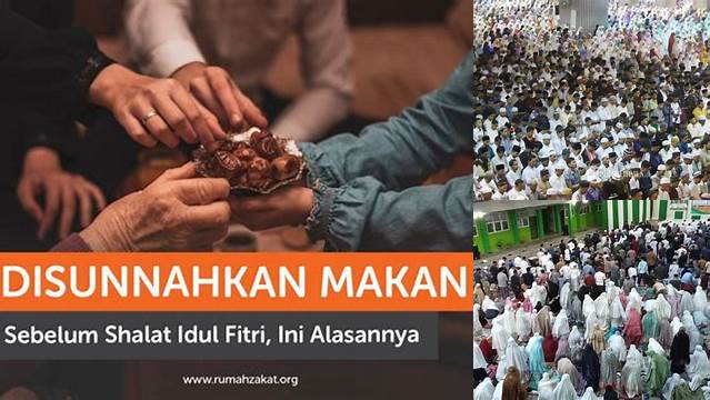 Makan Sebelum Shalat Idul Fitri