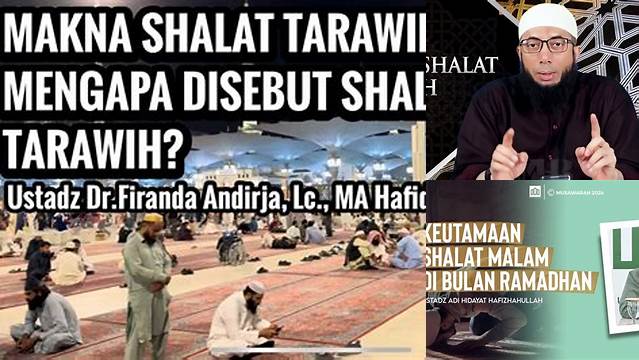 Makna Shalat Tarawih